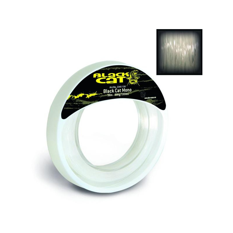 Żyłka przyponowa 150lb 1,20mm 50m BLACK CAT MONO LINE 2345 150 Żyłka przyponowa 150lb 1,20mm 50m BLACK CAT MONO LINE 2345 150