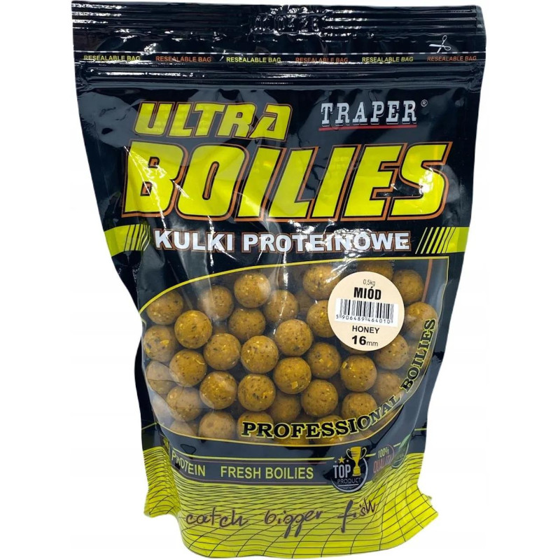 TRAPER KULKI PROTEINOWE 16MM 0,5KG -CZEKOLADA TRAPER KULKI PROTEINOWE 16MM 0,5KG -CZEKOLADA