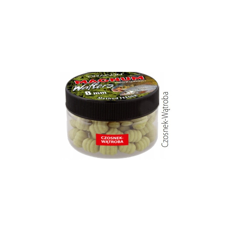 Poczwarki DRAGON MAGNUM Wafters średnica 8 mm CZOSNEK-WĄTROBA 60 ml Poczwarki DRAGON MAGNUM Wafters średnica 8 mm CZOSNEK-WĄTROBA 60 ml