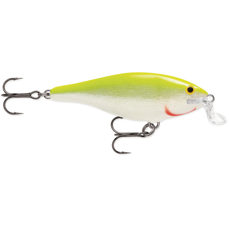 Rapala Shallow Shad Rap SSR07 SFC Silver Fluorescent Chartreuse Rapala Shallow Shad Rap SSR07 SFC Silver Fluorescent Chartreuse