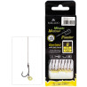 Przypon Method Feeder - Z GUMKĄ - hak z zadziorem nr 10 / plecionka: 0.12mm/10cm - op.8szt.