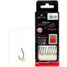 Haczyki Mikado Do METODY 10cm Z GUMKĄ-haczyk z zadziorem10/0,23mm 8szt