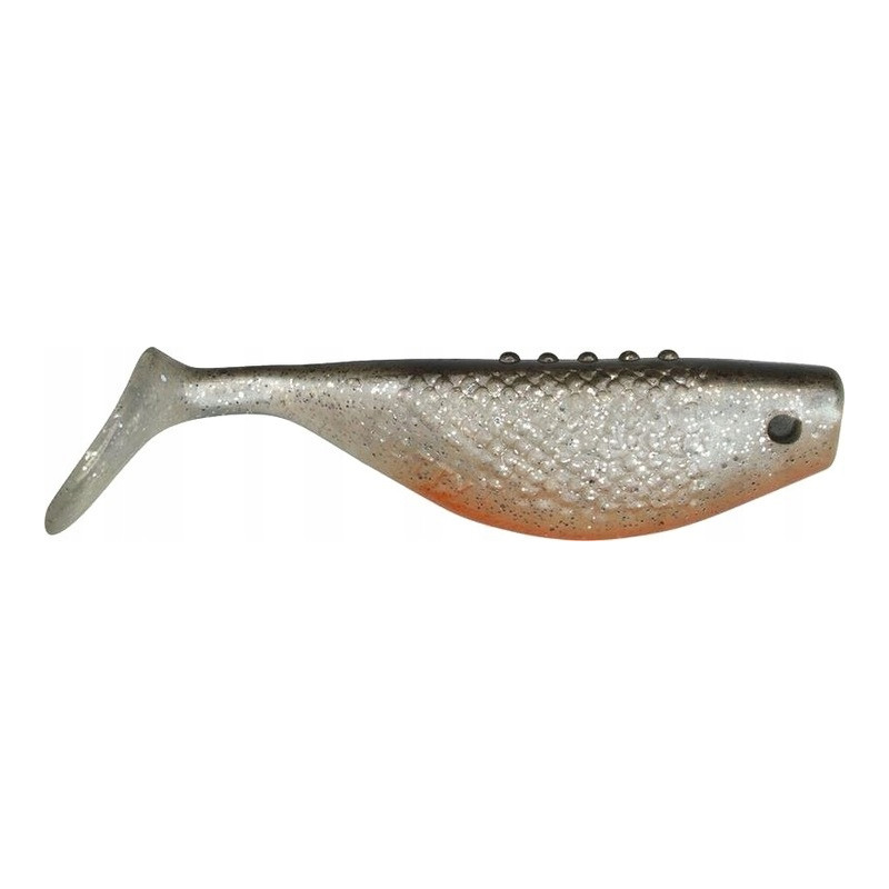 DRAGON V-LURES Fatty 3,5"/8.5cm 3pcs./bag silver glitter PEARL/BLACK orange DRAGON V-LURES Fatty 3,5"/8.5cm 3pcs./bag silver glitter PEARL/BLACK orange
