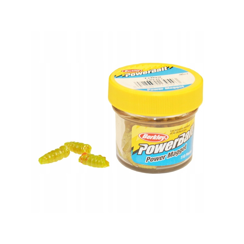 Berkley PowerBait EBPMY PWR MAGGOT YELLOW 46 Berkley PowerBait EBPMY PWR MAGGOT YELLOW 46