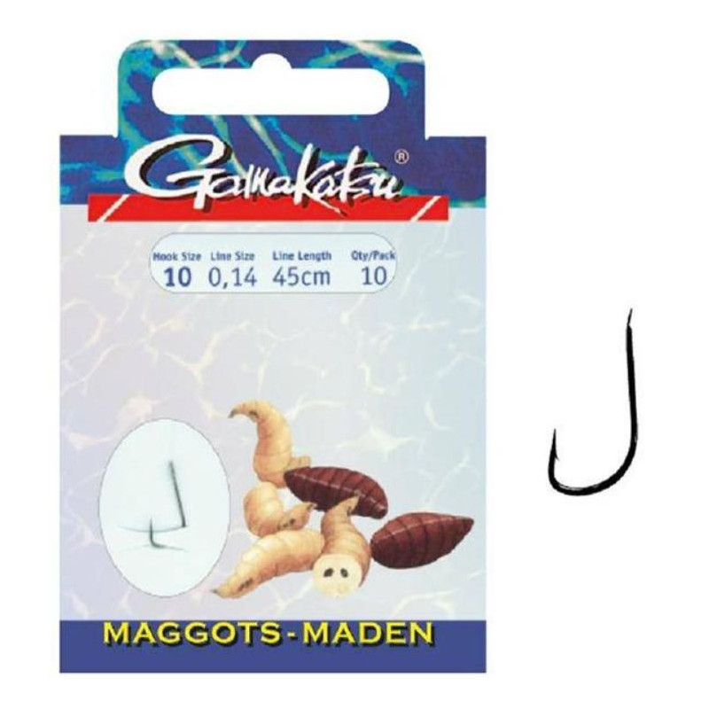 Gamakatsu BOOKLET MAGGOTS 1010B Nr 12-0.12MM 45CM Gamakatsu BOOKLET MAGGOTS 1010B Nr 12-0.12MM 45CM