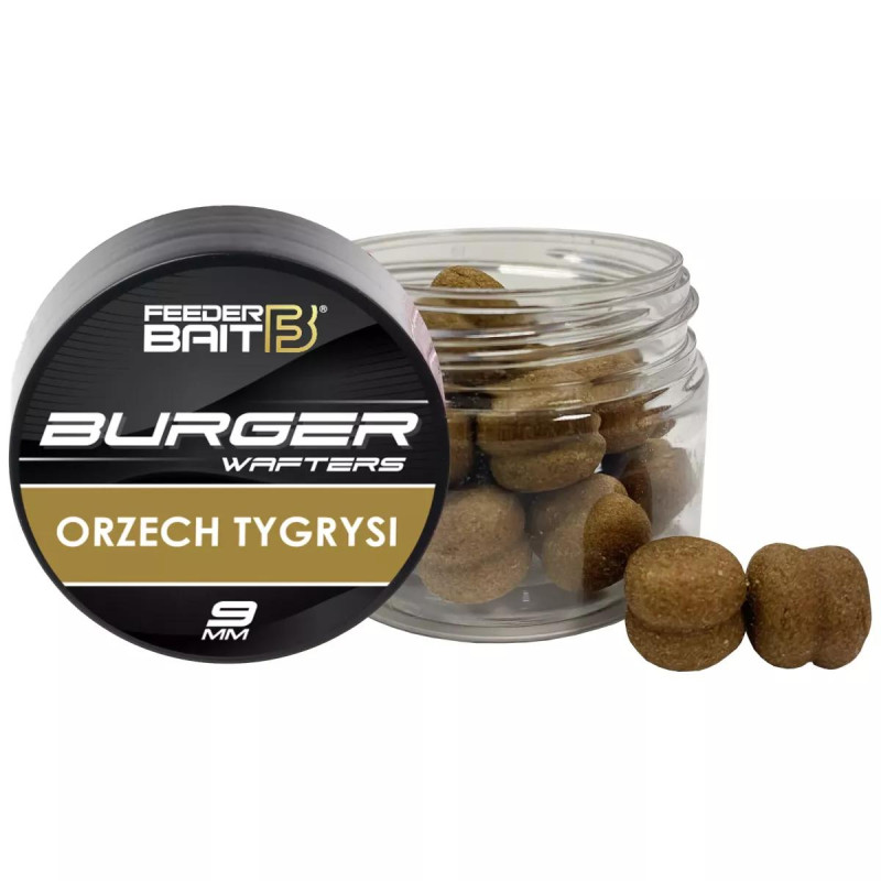 Feeder Bait FLUO BURGER WAFTERS 9mm ORZECH TYGRYSI 25ml Feeder Bait FLUO BURGER WAFTERS 9mm ORZECH TYGRYSI 25ml