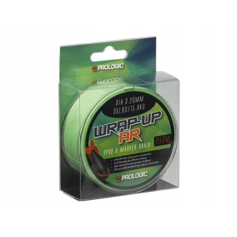 Prologic WRAP-UP AR SPOD & MARKER BRAID 250M 0.26MM 15.9KG 35LBS HI-V Prologic WRAP-UP AR SPOD & MARKER BRAID 250M 0.26MM 15.9KG 35LBS HI-V