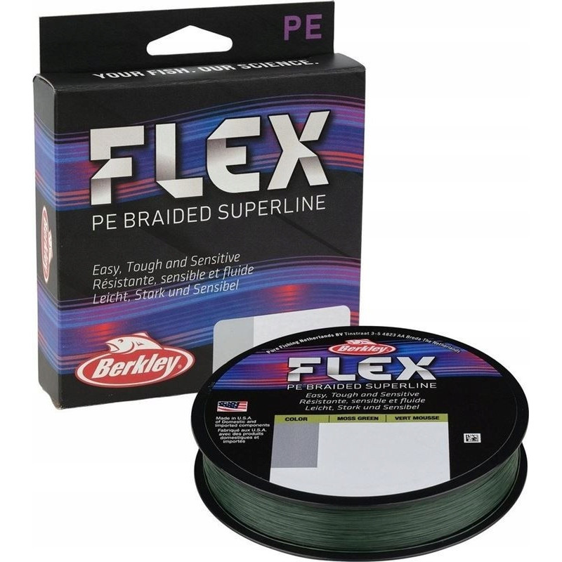 Berkley FLEX Berkley Flex Braid 0.14mm 135m moss green Berkley FLEX Berkley Flex Braid 0.14mm 135m moss green