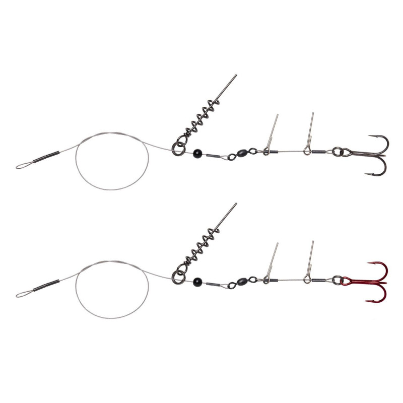 Dozbrojka Sg Linethru CORKSCREW RIG 2Xnr 1/0 45CM 31KG 2PCS Dozbrojka Sg Linethru CORKSCREW RIG 2Xnr 1/0 45CM 31KG 2PCS