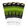 Fox Carp Ready Rigs x 3 - Wide Gape size 4 (25lb)