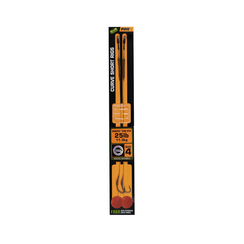 Fox Edges Curve Short 8 - 20lb Camotex Semi Stiff x 2 Fox Edges Curve Short 8 - 20lb Camotex Semi Stiff x 2