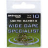 Haczyki Drennan Wide GAPE SPECIALIST MICRO BARBED 12 / 10szt.