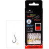 Mikado Przypon Method FEEDER - Z GUMKĄ - hak z zadziorem nr 4 / żyłka: 0.28mm/10cm - op.8szt.