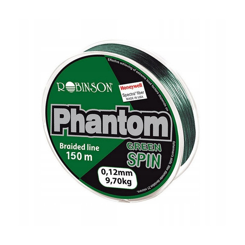 Plecionka Phantom Spin 0,08mm 150m zielona Plecionka Phantom Spin 0,08mm 150m zielona