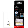 Mikado Przypon Method FEEDER - Z GUMKĄ - hak z zadziorem nr 6 / żyłka: 0.28mm/10cm - op.8szt.