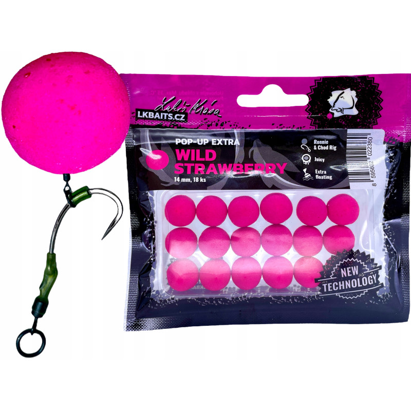 LKB POP-UP EXTRA Wild Strawberry 14mm 18szt LKB POP-UP EXTRA Wild Strawberry 14mm 18szt