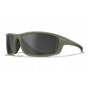 Okulary Wiley X GRID Capt Smoke Grey Matte Utility Green Frame