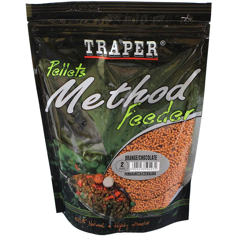 Pelet Traper Method FEEDER 2MM 0.5KG POMARAŃCZA/CZEKOLADA Pelet Traper Method FEEDER 2MM 0.5KG POMARAŃCZA/CZEKOLADA