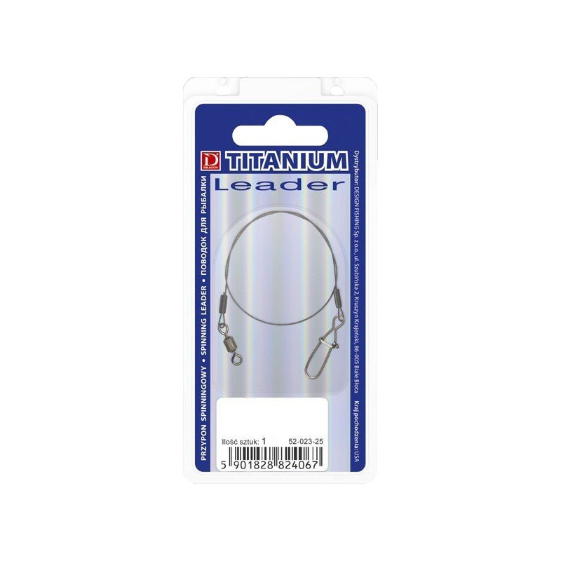 Przypon Dragon Titanium WIRE CLASSIC 40CM 9KG 51-009-40 Przypon Dragon Titanium WIRE CLASSIC 40CM 9KG 51-009-40