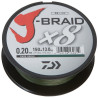 PLECIONKA DAIWA J-BRAID X8 0.10MM 150M CIEMNOZIELONA 12751-010