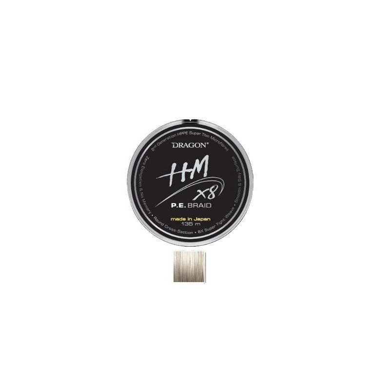 PLECIONKA DRAGON HM8X P.E.BRAID 0.10MM 9KG 135M JASNOSZARA PDF-40-00-010 PLECIONKA DRAGON HM8X P.E.BRAID 0.10MM 9KG 135M JASNOSZARA PDF-40-00-010
