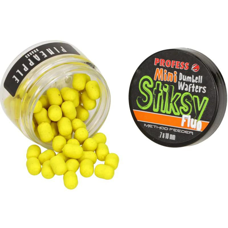 PROFESS DUMBELL WAFTERS STIKSY FLUO 7*10mm ANANAS PROFESS DUMBELL WAFTERS STIKSY FLUO 7*10mm ANANAS